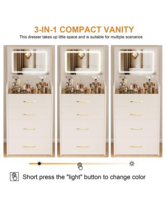 Elegant Modern Wooden Nightstand with 3 Drawers Finish Bedside Table for Bedroom Living Room