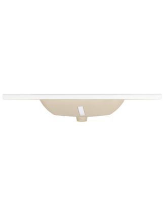 35.6" White Ceramic Basin, Only Ceramic Sink, Without Cabinet