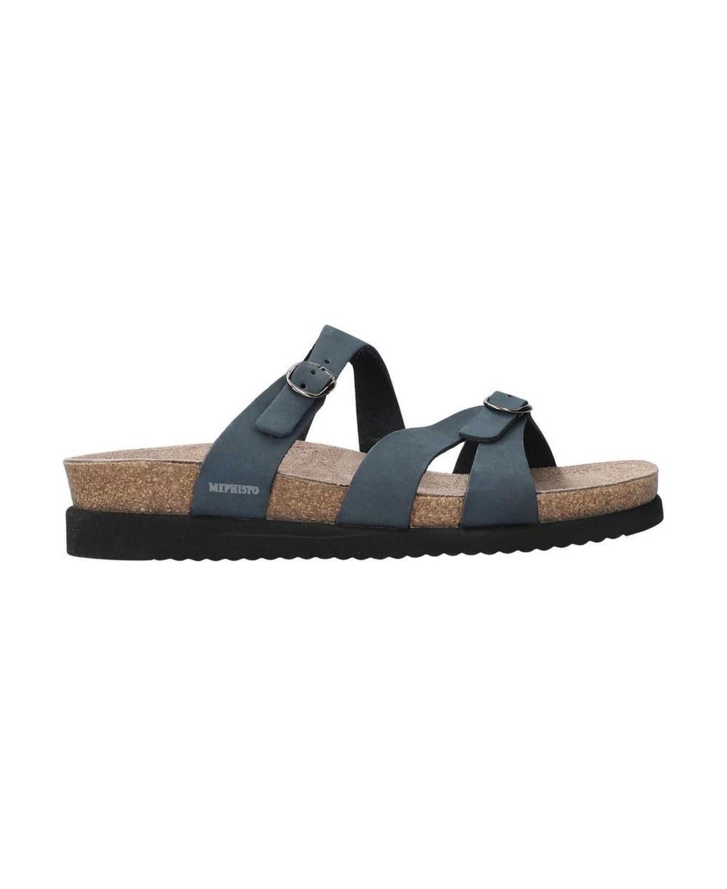Женские сандалии Mephisto Hannel Nubuk Leather Sandal Navy, цвет: Тёмно-синий — фото 2