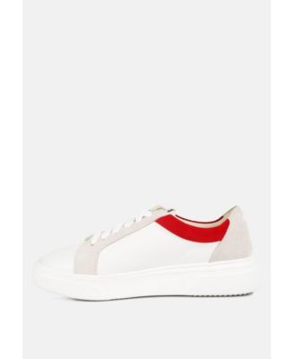 ENDLER Womens Color Block Leather Sneakers