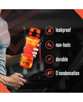 Sports or Shake Water Bottle with Fruit Infuser Strainer