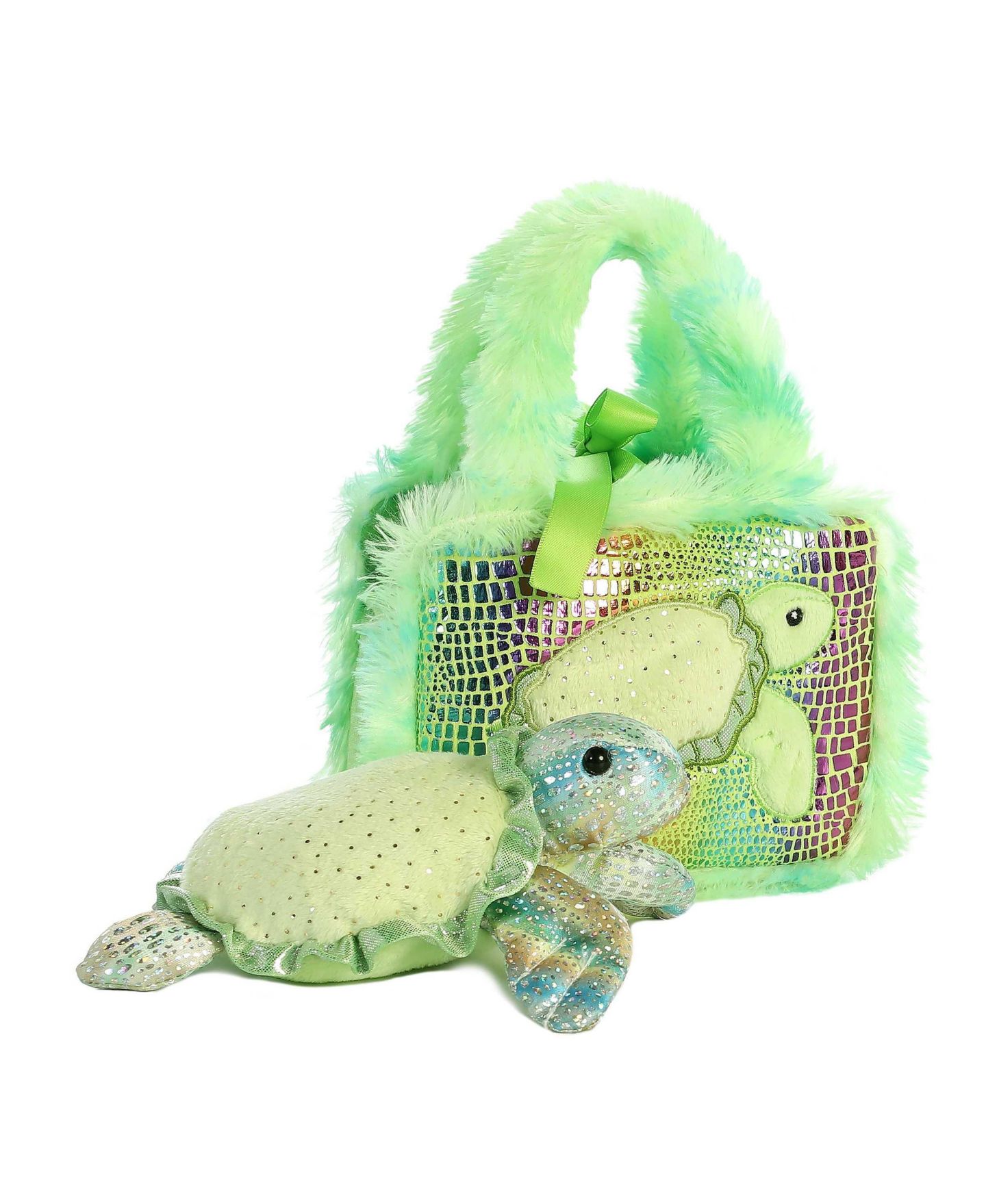 Детские мягкие игрушки Aurora Fancy Pals Sea Turtle 7" Plush, 2-Piece Set — фото 3