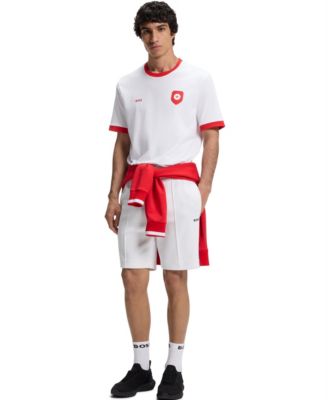 Men's Stretch-Cotton Canada Country Flag Logo T-Shirt