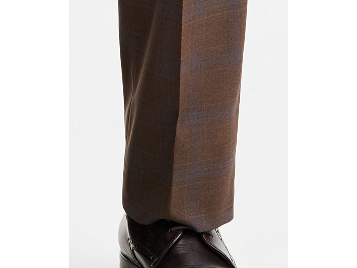 Мужские брюки Tayion Collection Classic-Fit Brown Plaid Suit Separate, цвет: Коричневый — фото 6