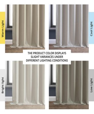 Faux Linen Hotel Blackout Curtain