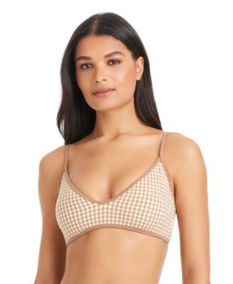 Women's Check Me Out Scoop Neck Bikini Top