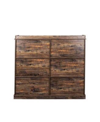 3-Tier Open Wood Bookshelf, 10 Cube Storage Organizer Display Cabinet, Freestanding Bookcase for Living Room, Home Office