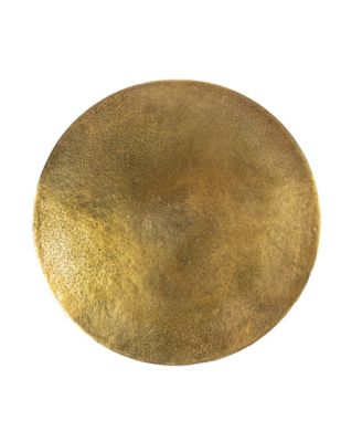 15" Metal Round Nautical Accent Table