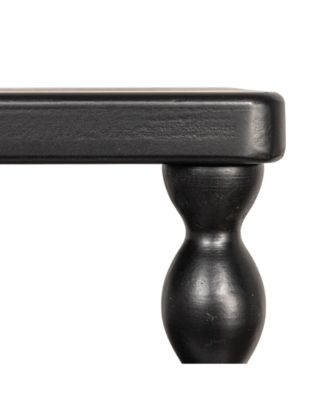 Bobbin Leg 20" Wood Rectangle Accent Table