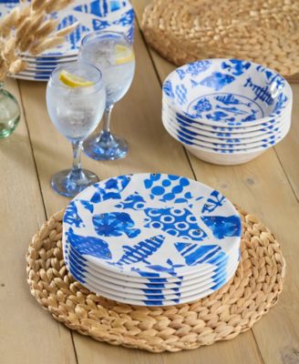 Fish Tale Salad Plates, Set of 6