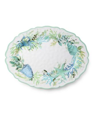 Sea Glass Platters, 2-Pc. Set