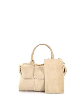 Small Arco Tote Suede and Shearling