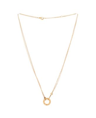 2 Diamonds Love Pendant Necklace