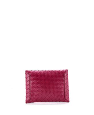 Flat Flap Pouch Intrecciato Nappa