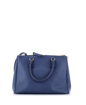 Medium Double Zip Lux Tote Saffiano Leather