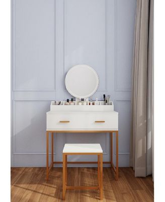 Elegant Modern Wooden Nightstand with Storage Space Natural Finish Bedside Table for Bedroom Living Room