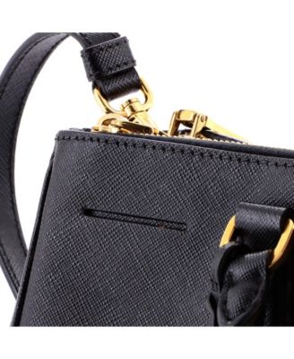 Medium Double Zip Lux Tote Saffiano Leather