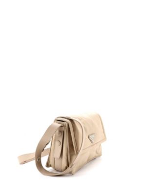 Small Padded Flap Shoulder Bag Re-Nylon