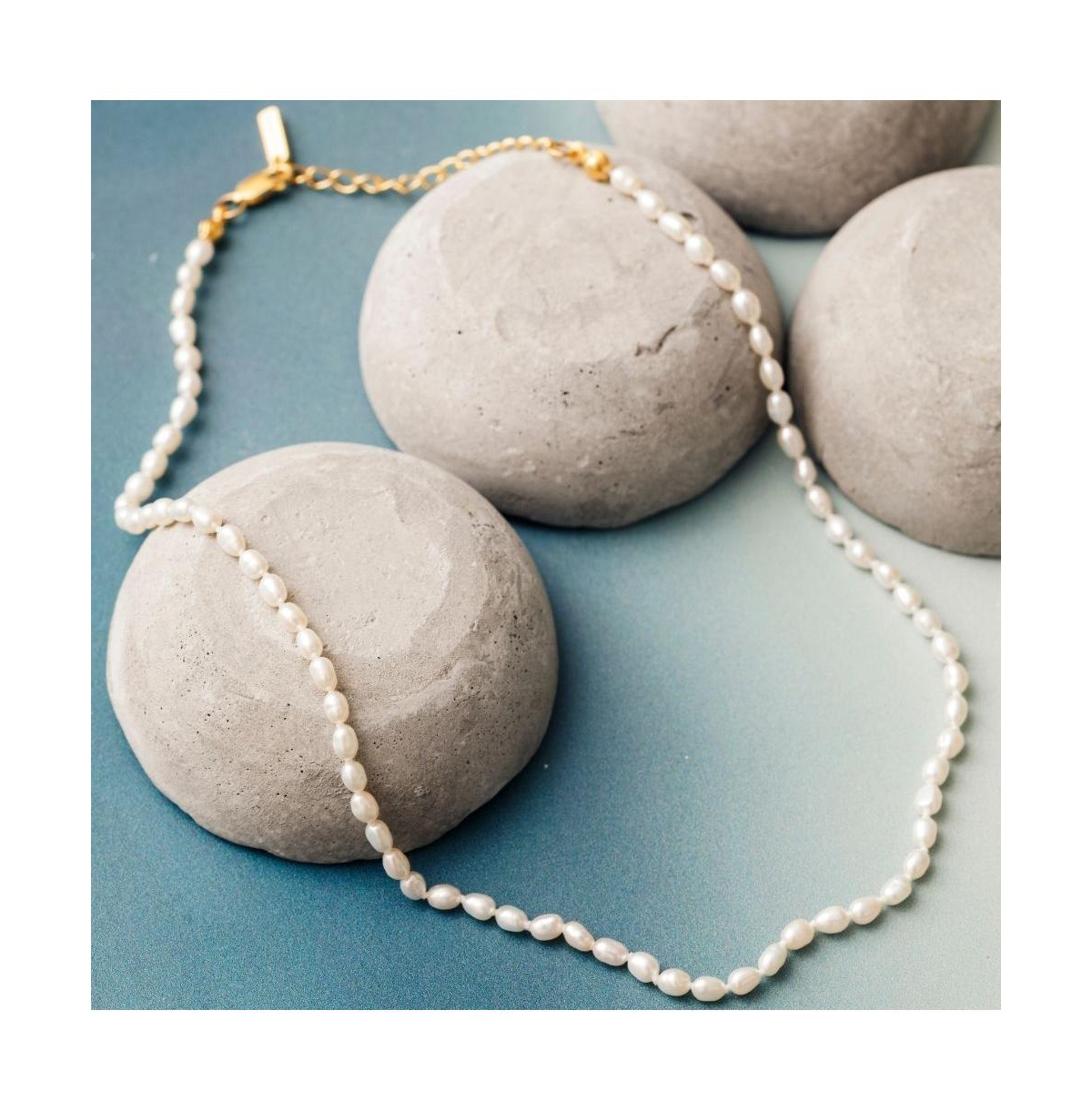 Mantra Intention Pearl Chain sterling silver