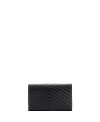 Medium Classic Monogram Wallet on Chain Matelasse Chevron Leather