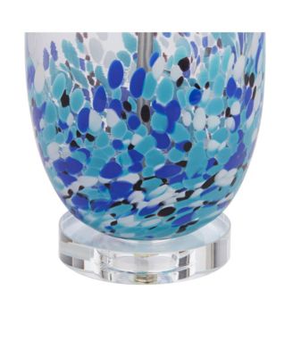 Marnie 27 3/4" Tall Curved Modern Coastal Table Lamps Set of 2  Art Glass Living Room Bedroom (Colors May Vary)