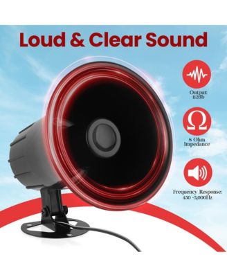 All-Weather Mono Trumpet Horn Speaker - 5" Portable PA Speaker with 8 Ohms Impedance and 25 Watts Peak Power