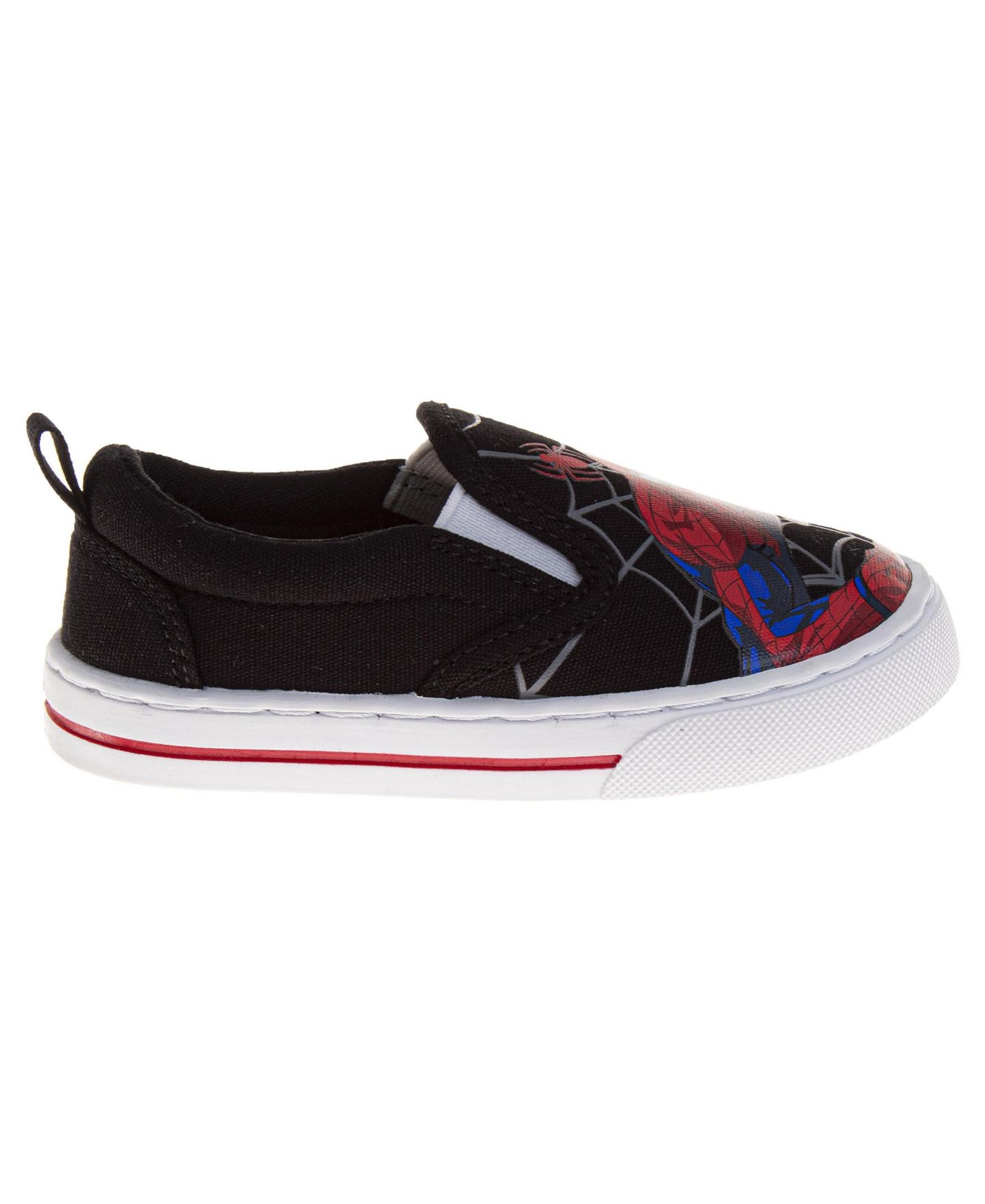 Кроссовки Spider-Man Slip-On Canvas для мальчиков, цвет: Чёрный красный — фото 2