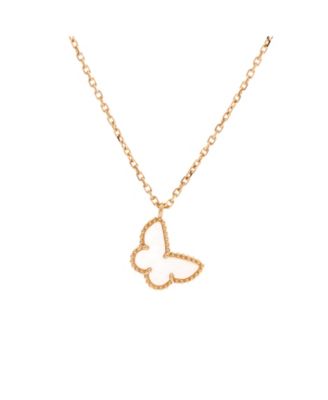 Sweet Alhambra Butterfly Pendant Necklace
