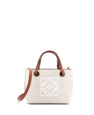 Mini Anagram Square Basket Tote Canvas