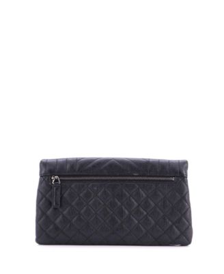 Classic Monogram Fold Over Clutch Mixed Matelasse Leather