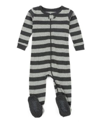 Toddler Matching Family Footed Cotton Striped Pajamas 2T-5T