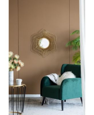 D27x2.4" Metal Mirror, Wall Mounted Mirror Home Decor for Bathroom Living Room