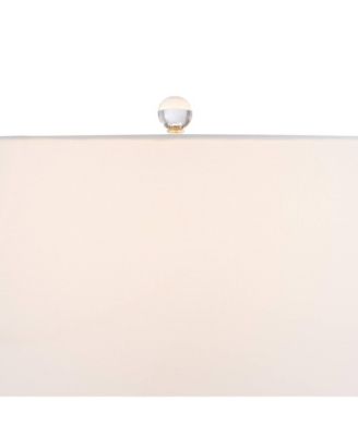 Alfred 30 1/2"H Soft Brass and Crystal Column Table Lamp with Dimmer