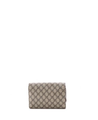 Small Dionysus Chain Wallet GG Coated Canvas