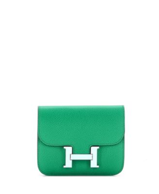 Pre-Owned HERMES Constance Slim Wallet Epsom
