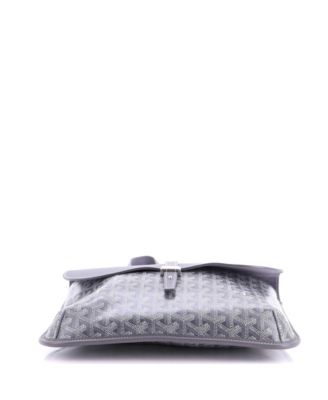 Coursier Messenger Bag Coated Canvas and Leather