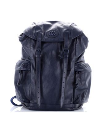Large RE(BELLE) Monochrome Multipocket Backpack Leather