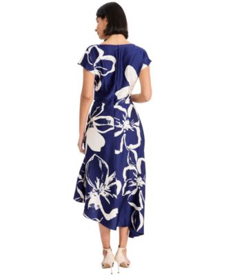 Women's Short-Sleeve Fit & Flare Dress