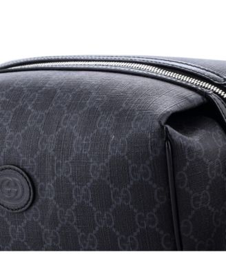 Interlocking G Patch Toiletry Case GG Coated Canvas with Leather