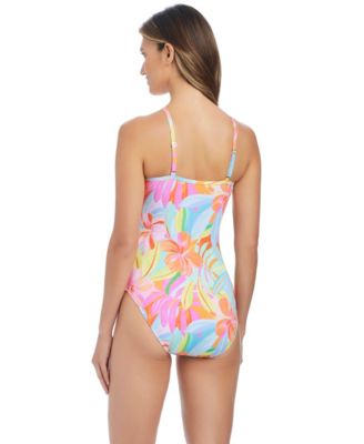 Women's Bandeau Neck One-Piece Swimsuit