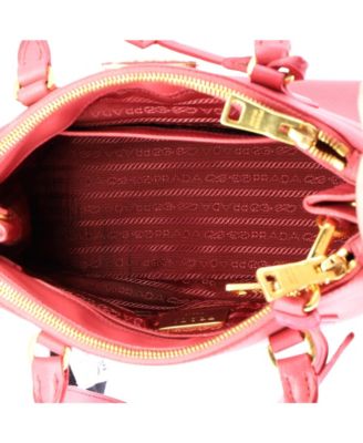 Small Galleria Double Zip Tote Saffiano Leather