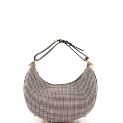 Small Fendigraphy Bag Houndstooth Wool