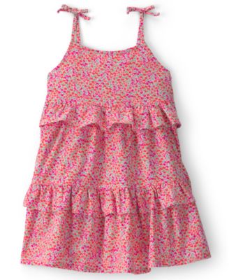 Girls' 2T-5T Floral Ruffle Tiered Dress