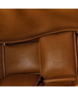 Cassette Crossbody Bag Padded Maxi Intrecciato Leather