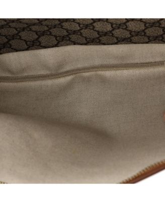 Large Web Loop Flat Messenger GG Coated Canvas