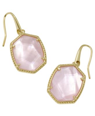 Daphne Amazonite 14k Gold-Tone Over Brass Drop Earrings