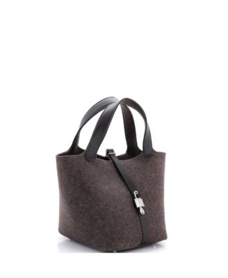 MM Picotin Lock Bag Felt with Leather