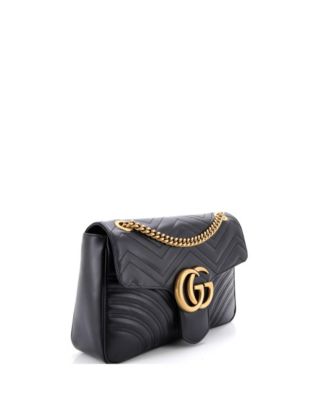 Medium GG Marmont Flap Bag Matelasse Leather