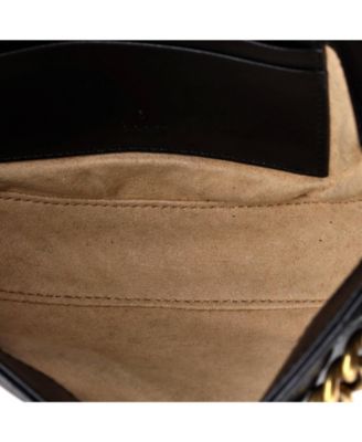 Mini GG Marmont Half Moon Flap Crossbody Bag Matelasse Leather