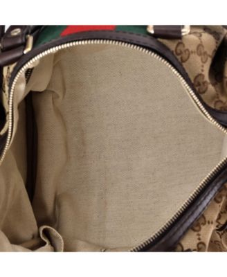 Medium Vintage Web Boston Bag GG Canvas